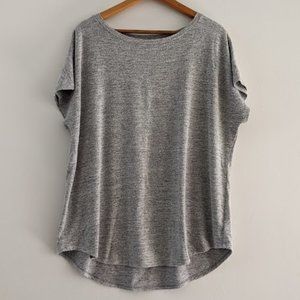 Daily Ritual Light Gray Short Sleeved Sweater Size XXL